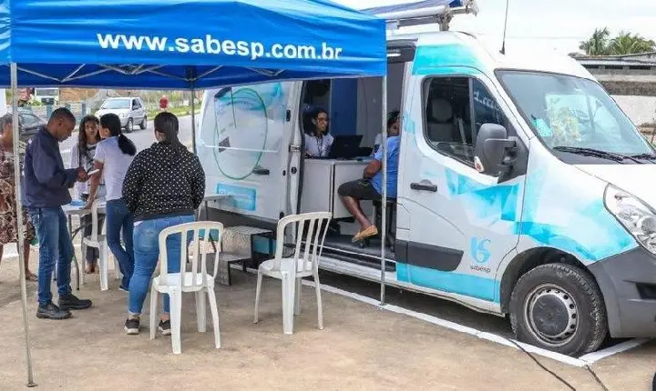 Agência Móvel da Sabesp atende em Cubatão nos últimos dias do feirão de negociação