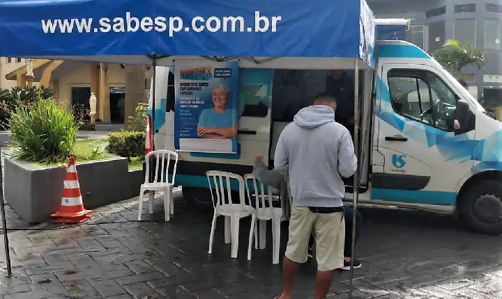 Agência Móvel da Sabesp segue na Baixada Santista em dezembro e reforça mutirão de negociação de dívidas