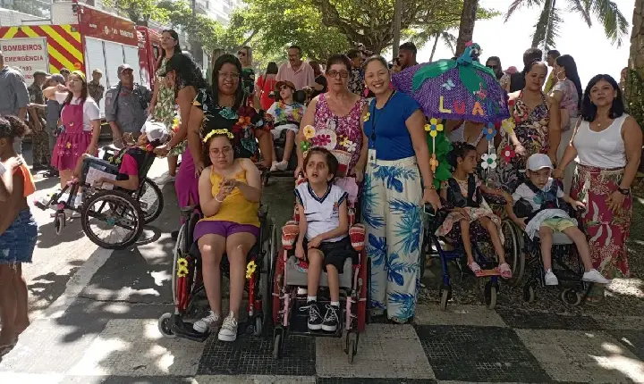 Caminhada marca mobilização em alusão ao  Dia Nacional da Luta das Pessoas com Deficiência