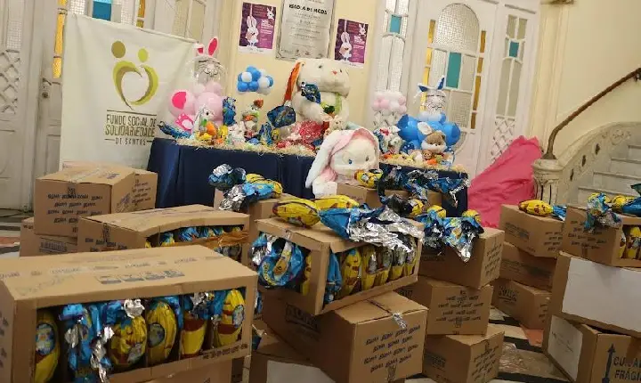 Campanha em Santos recebe 686 ovos de Páscoa de empresa portuária e de grupo comunitário