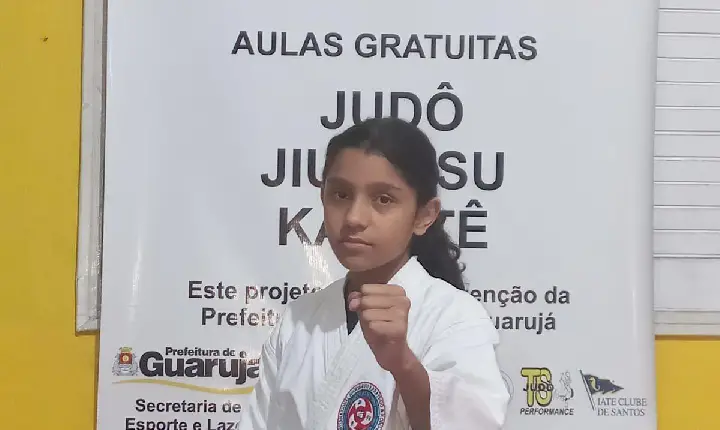 Carateca de Guarujá conquista  título no Mundialito em Santos