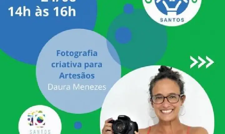 Casa do Artesão ensina empreendedores santistas a fotografar seus produtos para divulgar nas redes sociais