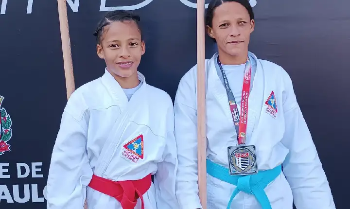 Com deficiência visual, aluna do Caec vence Paulista de Kobudo e Parakatê