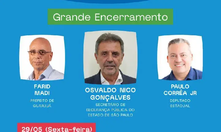 Encerramento do 1º Congresso de Segurança Pública e Desenvolvimento Humano de Guarujá