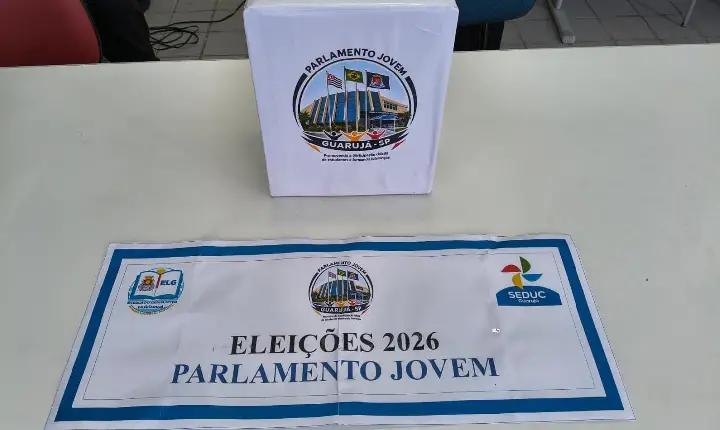 Escolas municipais de Guarujá participam de eleições para o Parlamento Jovem