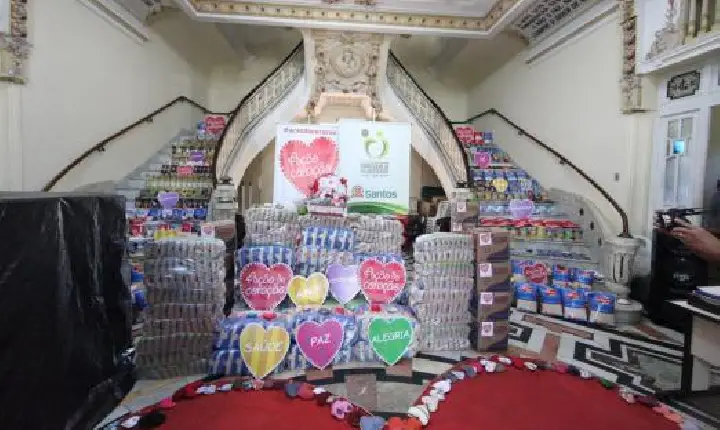 Fundo Social de Santos recebe 1,8 mil kg da Ação do Coração