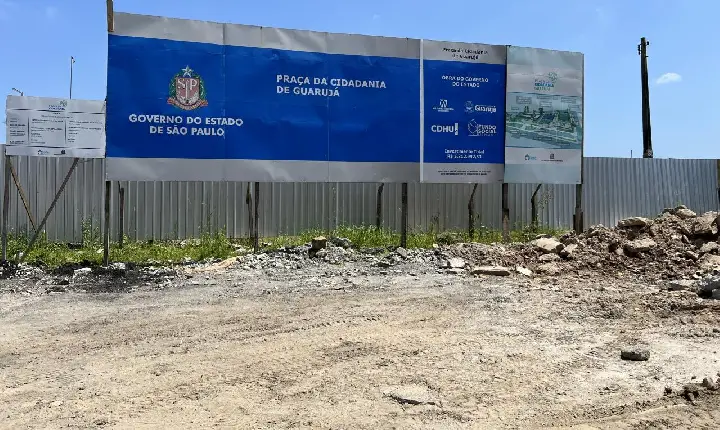 Guarujá cobra Governo do Estado por obras de segurança e lazer paralisadas