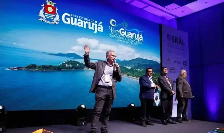 Guarujá conquista projeção internacional na WTM Latin America 2025 em parceria com a Skål Internacional São Paulo