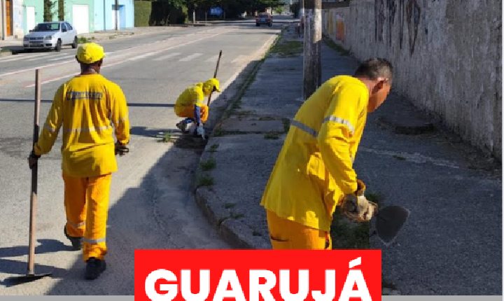 Guarujá em ação: 68 mil m² limpos e cuidados após mutirão de zeladoria
