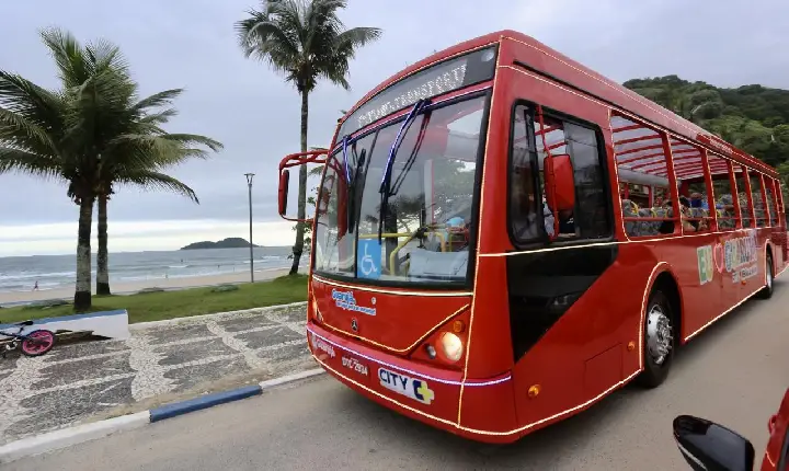 Guarujá tem ônibus turístico por R$ 1,00 aos domingos