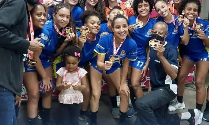 Handebol juvenil de Guarujá  fatura bicampeonato da Liga Paulista