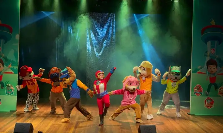 Musical Patrulha Canina é atração para a  garotada neste domingo (1º) em Guarujá