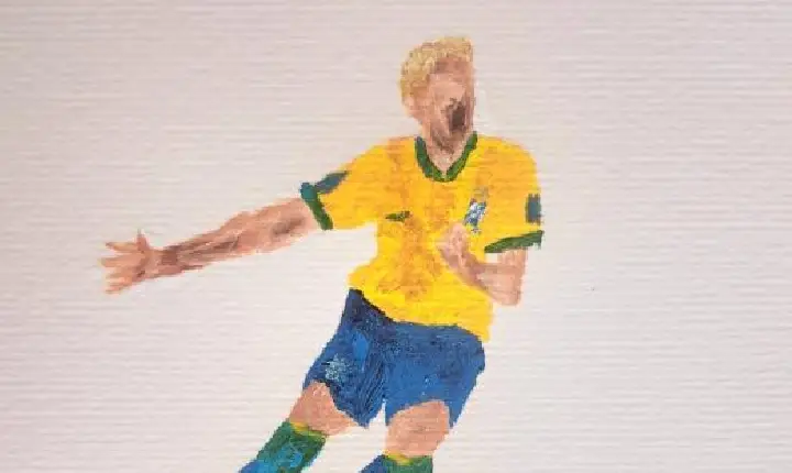 Obra de artista santista é comprada por astro do basquete norte-americano por R$ 400 mil