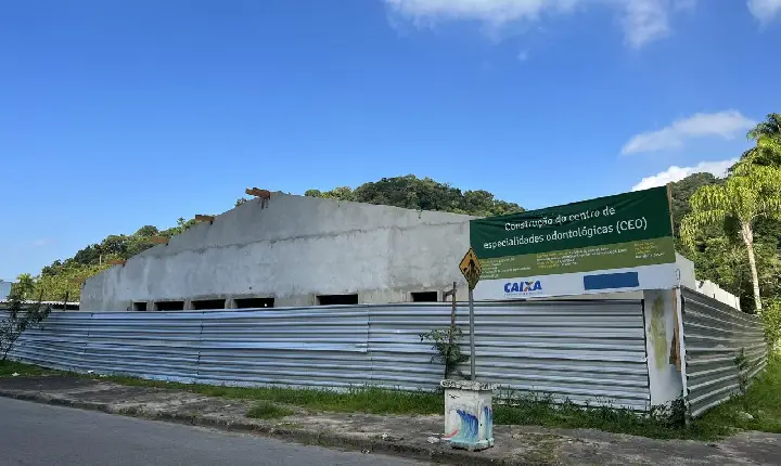 Obras do novo Centro de Especialidades  Odontológicas estão 55% concluídas
