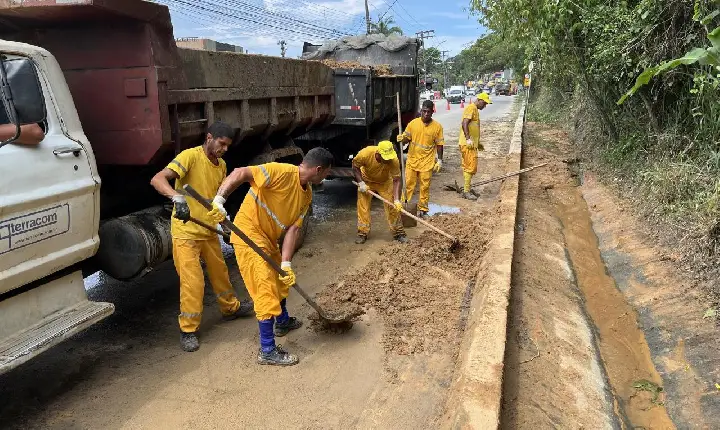 Prefeitura de Guarujá executa força-tarefa   para atender locais atingidos pela chuva