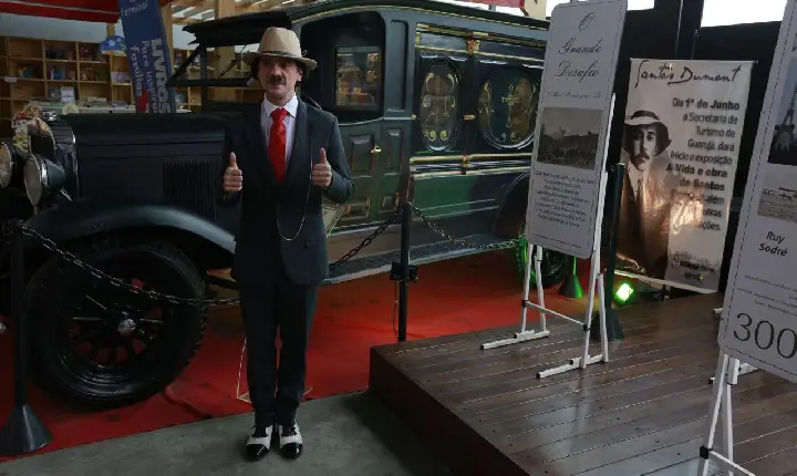 Prefeitura de Guarujá, realiza palestra em homenagem ao aniversário de 149 anos de Santos Dumont