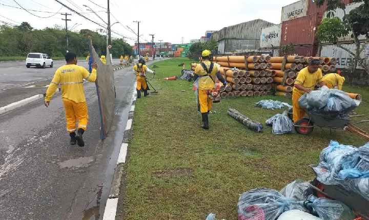 Prefeitura de Guarujá reforça serviços de zeladoria pelos bairros