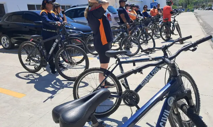 Profissionais do SAMU de Guarujá realizarão atendimento nas praias com bicicletas