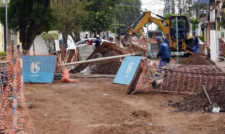 Sabesp inicia obras que ampliam saneamento em Praia Grande
