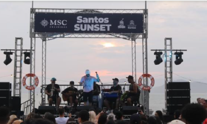 Santos Sunset marca início da temporada de cruzeiros marítimos