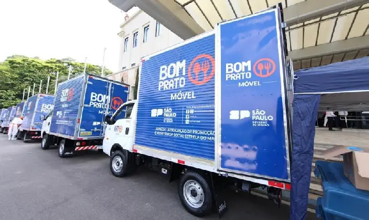 Santos terá duas unidades móveis do Bom Prato percorrendo a Zona Noroeste e morros