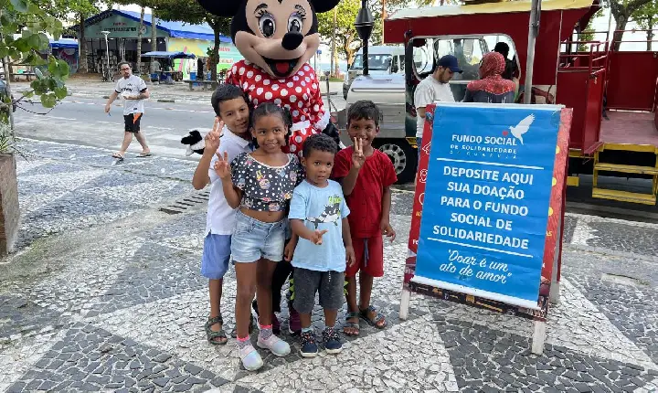 Trenzinho Solidário arrecada cerca  de meia tonelada de alimentos