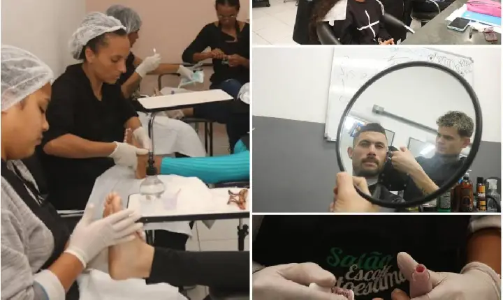 Turma do Salão Autoestima de Santos começa a se qualificar na prática