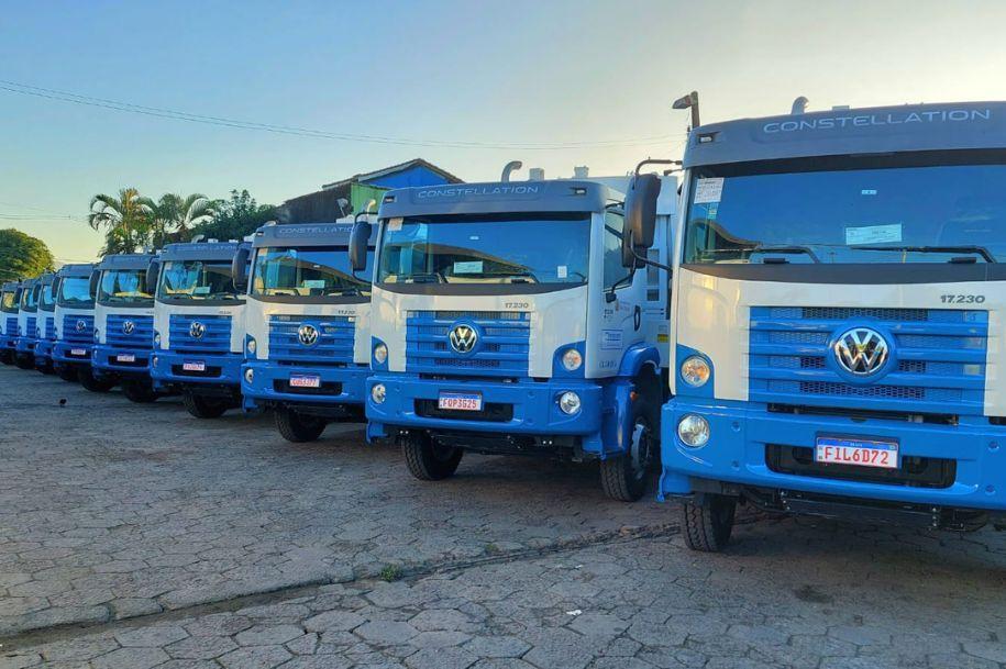 São Vicente renova frota de caminhões da coleta de lixo