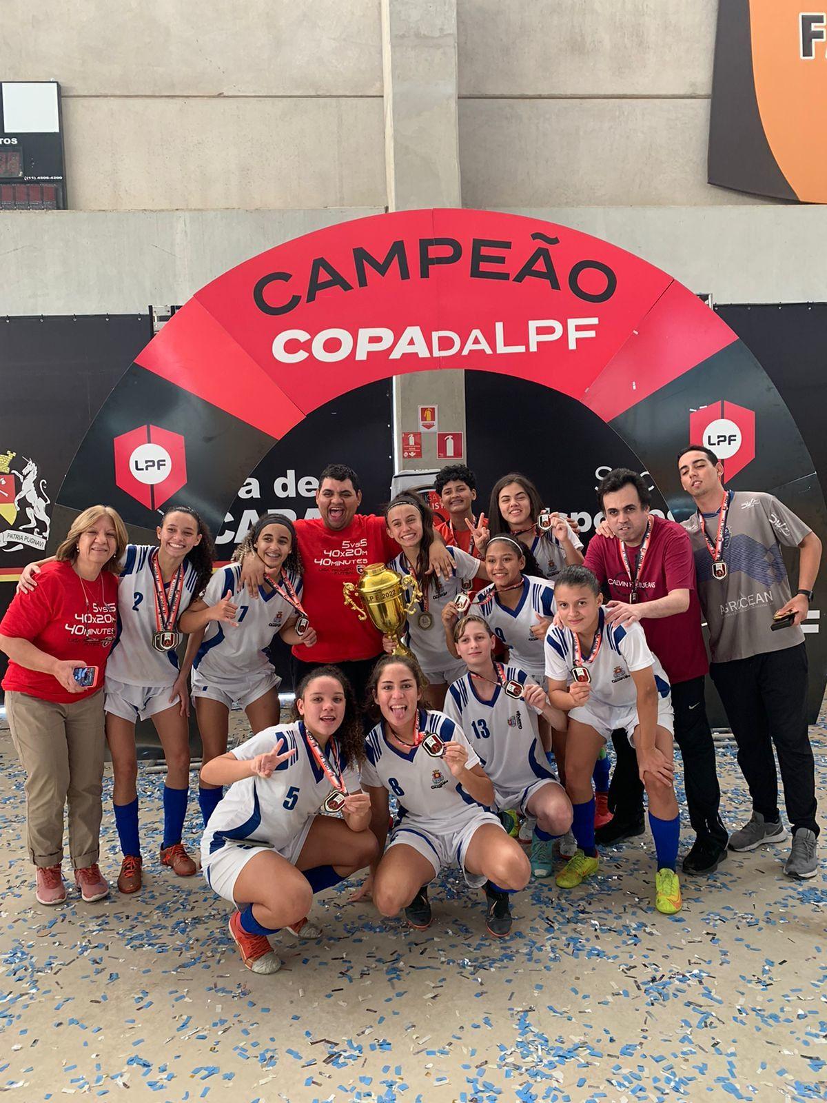 Time de futsal feminino de Guarujá  é campeão da Liga Paulista sub-17
