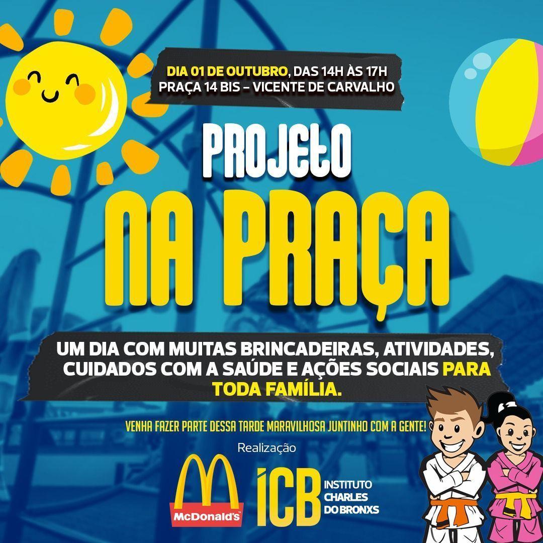 Instituto Charles do Bronxs realiza ação do mês das crianças neste sábado (1º)
