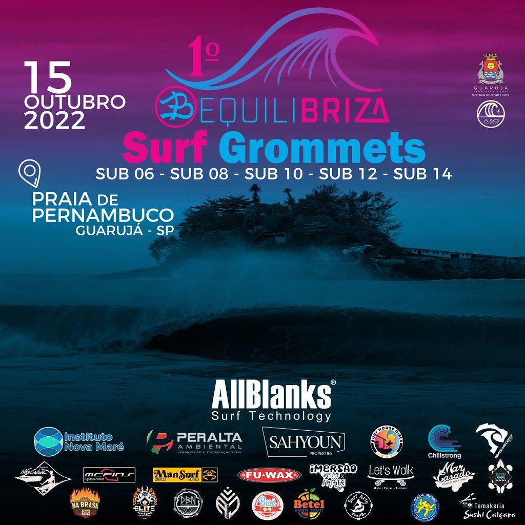 Praia de Pernambuco será palco do  1º Equilibriza Surf Grommets