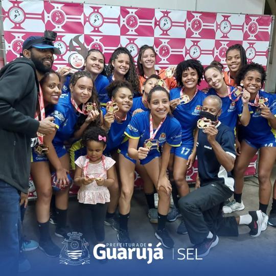 Handebol juvenil de Guarujá  fatura bicampeonato da Liga Paulista