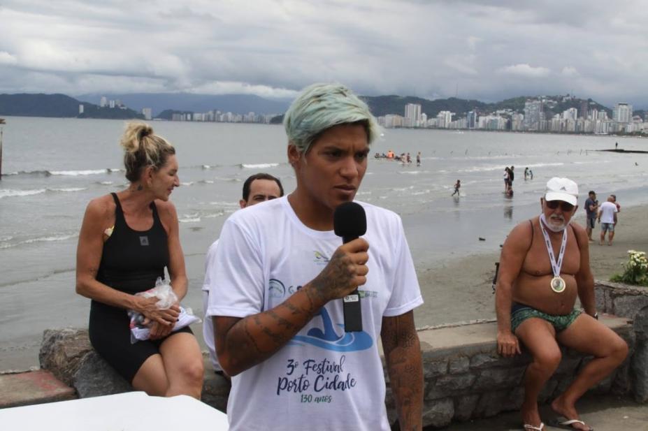 Campeã olímpica Ana Marcela escolhe Santos para sediar primeira edição de prova de águas abertas