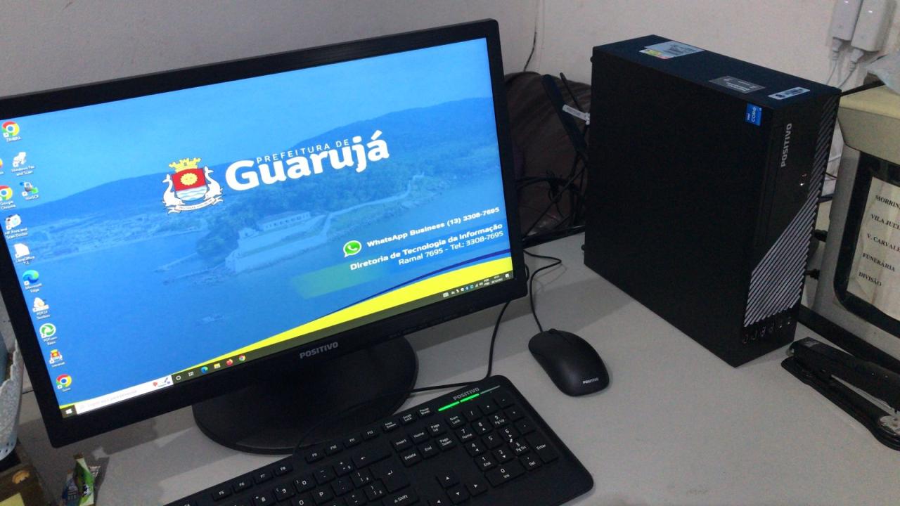 Cemitérios recebem novos computadores para melhor atender o munícipe