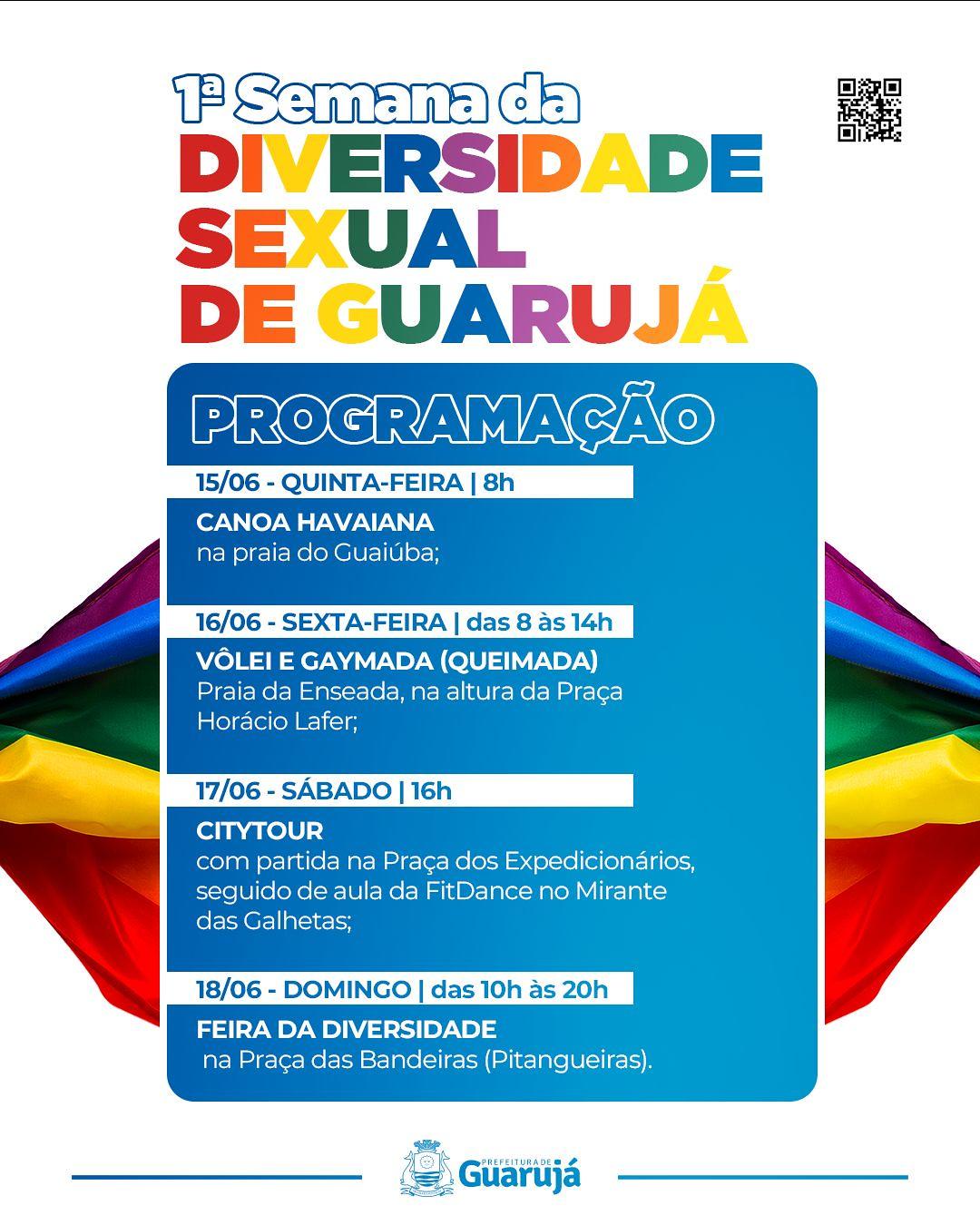 Guarujá tem programação especial na 1ª Semana da Diversidade Sexual