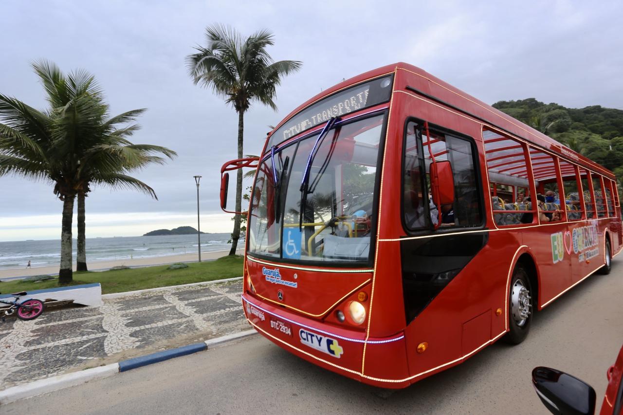 Guarujá tem ônibus turístico por R$ 1,00 aos domingos
