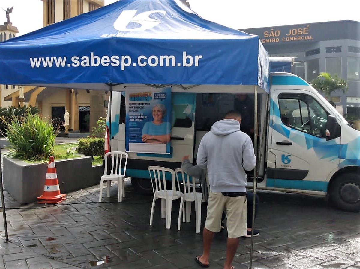 Peruíbe recebe a Agência Móvel da Sabesp para reforçar mutirão de negociação de dívidas