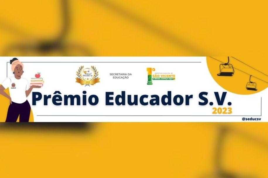 Inscrições para Prêmio Educador São Vicente 2023 seguem até 1º de novembro