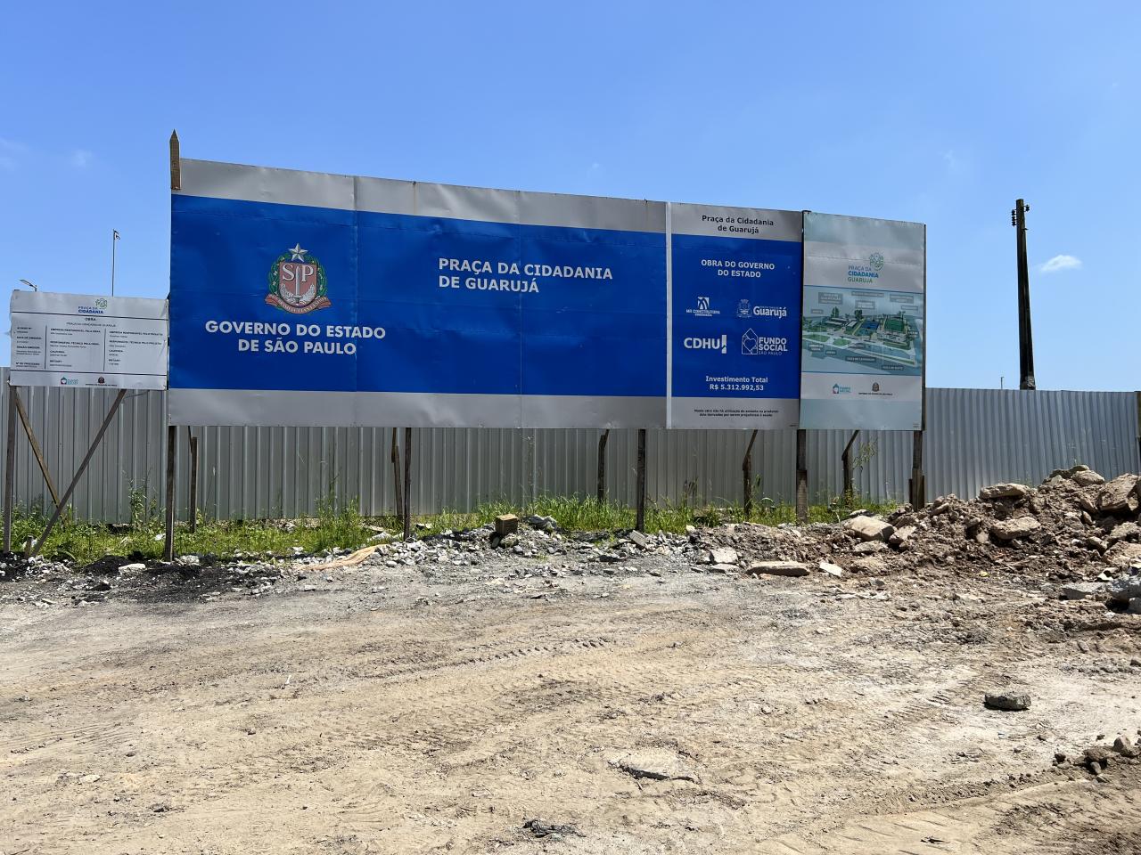 Guarujá cobra Governo do Estado por obras de segurança e lazer paralisadas