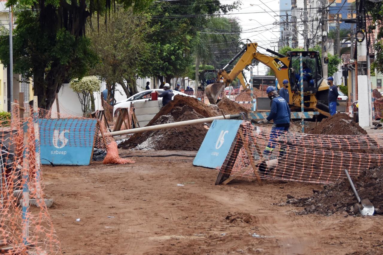 Sabesp inicia obras que ampliam saneamento em Praia Grande