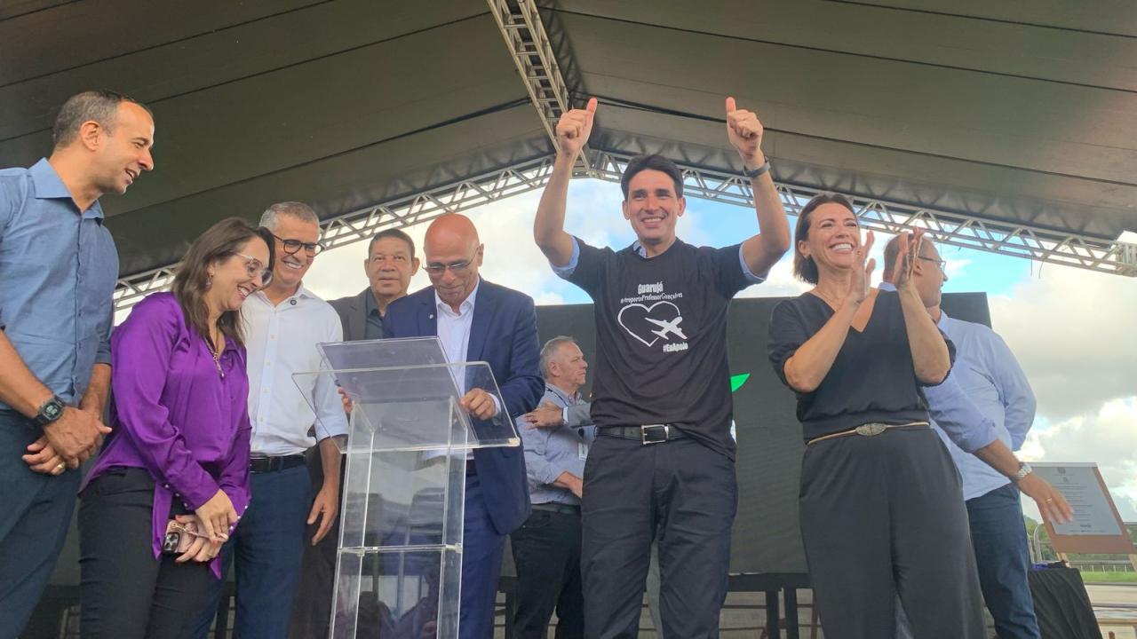 Guarujá decolando: nova pista do aeroporto é inaugurada e obras do terminal já começam!