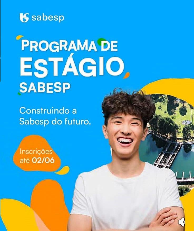 Sabesp abre programa de estágio e estima efetivar 90% dos participantes