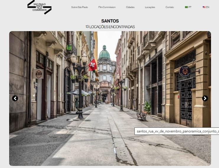 Santos é escolhida pela São Paulo State Film Commission como cenário de filmagens
