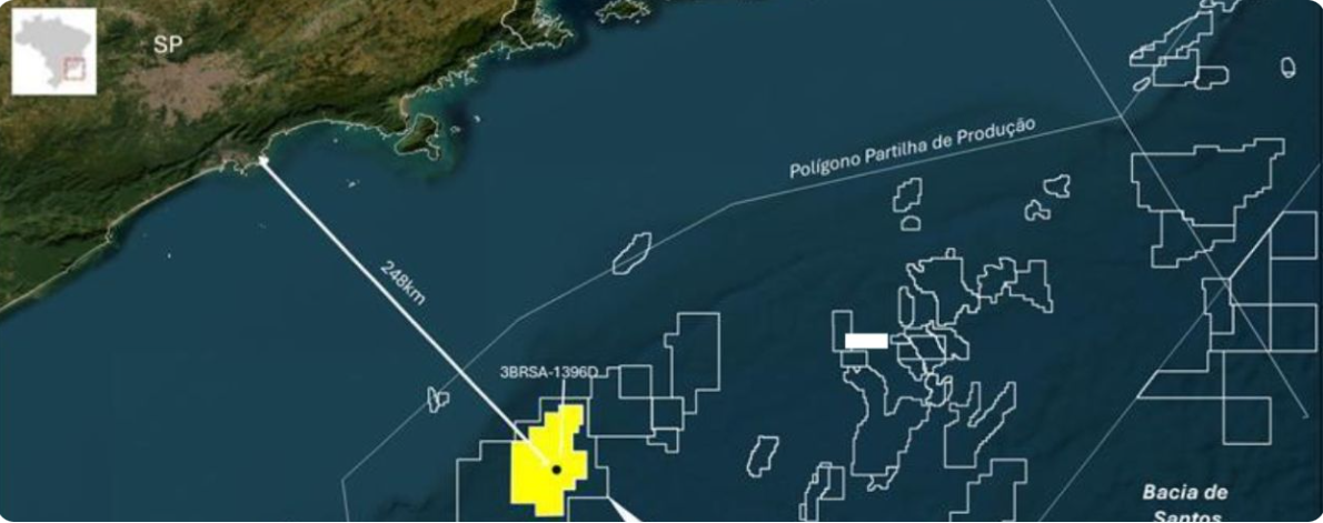 Petrobras informa sobre nova descoberta de petróleo na Bacia de Santos