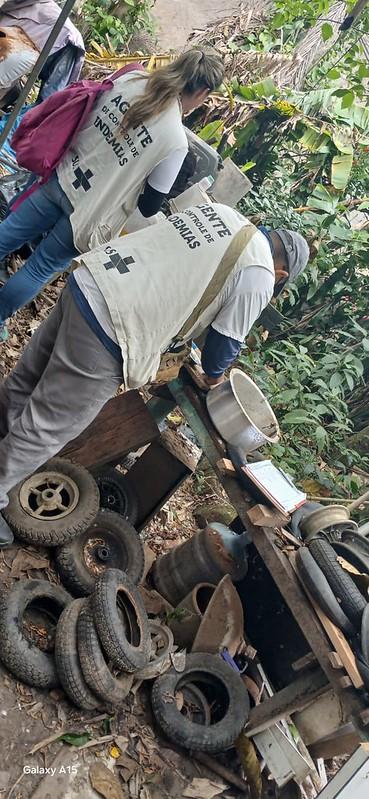 PREFEITURA NA LUTA CONTRA A DENGUE: VISTORIA 123 IMOVEIS NA PRAINHA BRANCA