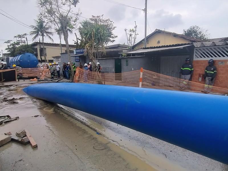 Travessia subaquática para importação de água   trará segurança hídrica ao Guarujá