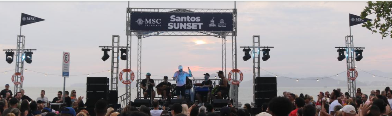 Santos Sunset marca início da temporada de cruzeiros marítimos