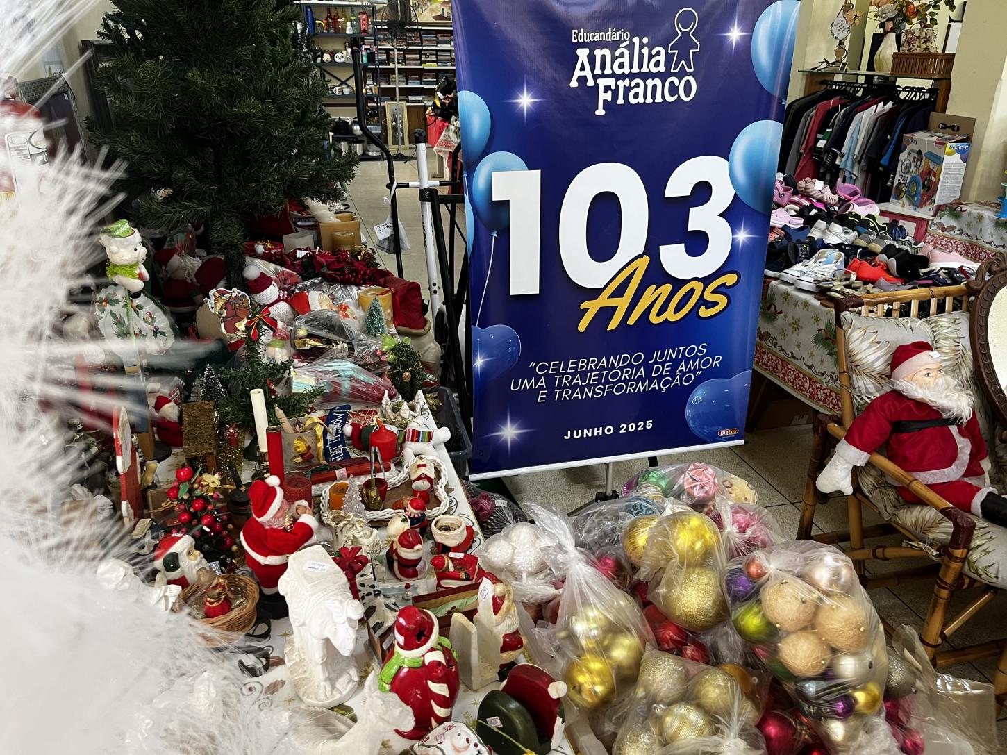 Educandário Anália Franco promove sábado (20) liquidação do Bazar de Natal